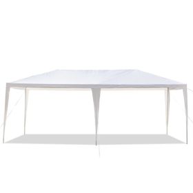3x6m Non-Cloth PE Cloth Plastic Sprayed Iron Pipe Outdoor Party Tent White