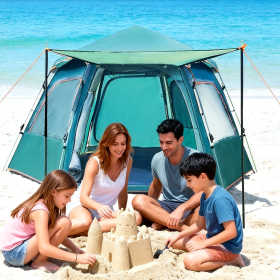 Quick-opening Tent 4-6 Person Medium-sized Outdoor Portable Tent Suitable For Family Camping Outdoor Activities Camping Tent Pop-up Tent Outdoor Tent