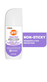 OFF! Clean Feel Picaridin Mosquito Repellent Spritz, Fragrance Free Bug Spray, 4 oz
