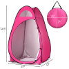 Portable Outdoor Pop-up Toilet Dressing Fitting Room Privacy Shelter Tent Pink