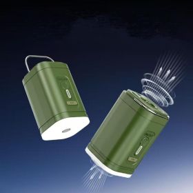2026 Portable Air Pump With Retractable Keychain And Three-Level Adjustable Light For Quick Inflation And Pumping,Ideal For Camping, Travel, And Home (Option: Green)