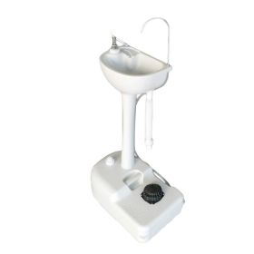 Portable And Portable Outdoor Washbasin (Color: White)